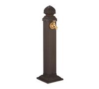 Relaxdays Fontaine extérieure pour Le Jardin ou la terrasse, Robinet, Design Antique, HxLxP 81 x 21 x 24,5 cm, Marron