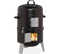 Relaxdays Fumoir baril de fumée, tonneau de fumée, four de fumée fumeur tonneau barbecue