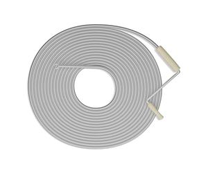 Relaxdays Furet déboucheur de canalisation, 15 mètres, pour Douche, évier, WC, Acier, Spirale Nettoyage, argenté