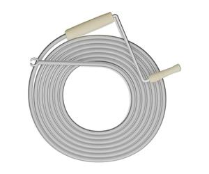 Relaxdays Furet déboucheur de canalisation, 5 mètres, pour Douche, évier, WC, Acier, Spirale Nettoyage, argenté