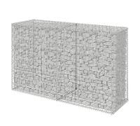 Relaxdays Gabion brise-vue acier argenté