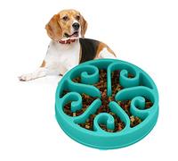 Relaxdays Gamelle Anti-glouton, Repas Chiens, diamètre 30 cm, Digestion Lente, Compatible avec Lave-Vaisselle, Turquoise