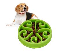 Relaxdays Gamelle Anti-glouton, Repas Chiens, diamètre de 30 cm, Digestion Lente, Compatible avec Lave-Vaisselle, Vert