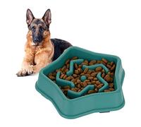 Relaxdays Gamelle Anti-glouton, Repas pour Chiens, 600 ML, Digestion Lente, Compatible avec Lave-Vaisselle, Vert