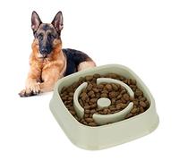 Relaxdays Gamelle Anti-glouton, Repas pour Chiens, 800 ML, Digestion Lente, Compatible avec Lave-Vaisselle, Vert