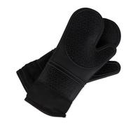 Relaxdays Gants pour le four silicone, thermorésistant, Gants de grillade antidérapants, Doublure intérieure, couleurs