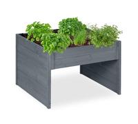 Relaxdays Garage pour Robot Tondeuse, Toit Qui Peut accueillir Vos trésors Verts, H x L x P : 52,5 x 79 x 74 cm, Gris