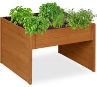 relaxdays Garage pour tondeuse-robot avec bac à plantes