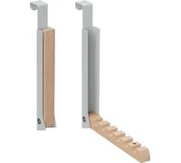relaxdays Garde-robe de porte pliable, set de 2 pièces