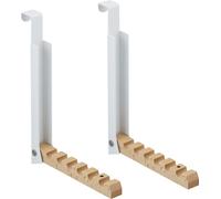 relaxdays Garde-robe de porte pliable, set de 2 pièces