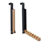relaxdays Garde-robe de porte pliable, set de 2 pièces