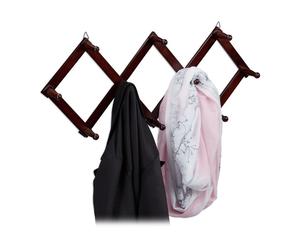 Relaxdays Garde-robe murale en lot de 5 marron