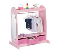 relaxdays Porte-manteau pour enfants avec miroir