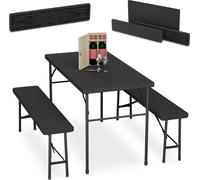 relaxdays Garniture de tente à bière pliante 3 pièces