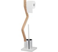 relaxdays Garniture de WC debout blanc
