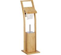 relaxdays Garniture de WC en bambou