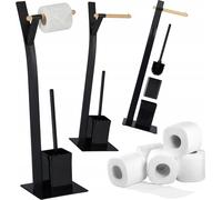 relaxdays Garniture de WC sur pied en mélange de matériaux