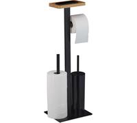 relaxdays Garniture WC 3en1 avec tablette
