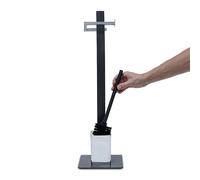 relaxdays Garniture WC GRAO anthracite Métal