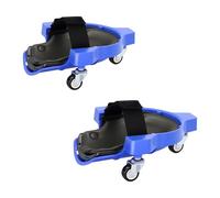 Relaxdays genouillères à roulettes, Protection des Genoux, 22 x 29,5 cm, Bleu, Jusqu’à 100 kg