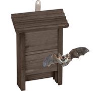 relaxdays Gîte à chauves-souris en bois brun