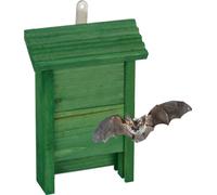 relaxdays Gîte à chauves-souris vert en bois