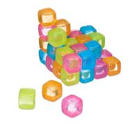 Relaxdays Glaçon réutilisable, Lot de 36, XXL, en Plastique, pour Votre Boisson préférée, coloré