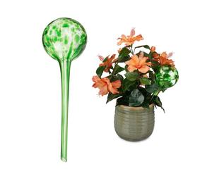 Relaxdays Globe vert d’arrosage en lot de 4 verre