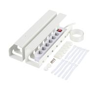 Relaxdays Goulotte pour câbles de bureau, 2 pièces