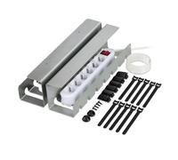 Relaxdays Goulotte pour câbles de bureau, 2 pièces