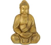 relaxdays Grand bouddha figure de jardin 70 cm