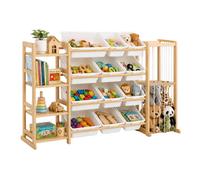 Relaxdays Grande étagère enfant 12 bacs