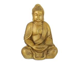 Relaxdays Grande statue de Bouddha pour jardin