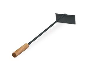 Relaxdays Gratte-cendres avec manche en bois