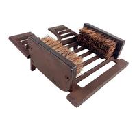 Relaxdays grattoir à Chaussures en Fonte avec brosses, Marron, Jardin | pour chaussures et bottes, entrée
