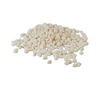 Relaxdays Graviers décoratifs pour Le Jardin, 5 kg, 5-15 mm, en marbre, Parterre, Pot de Fleurs, Tombe, Blanc