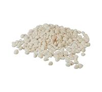 Relaxdays Graviers décoratifs pour Le Jardin, 5 kg, 5-15 mm, en marbre, Parterre, Pot de Fleurs, Tombe, Blanc
