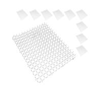 Relaxdays Grille Anti-rongeurs Lot de 10, Protection Plantes, Plastique Blanche 3x30x40 cm