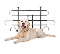 Relaxdays Grille de séparation voiture pour chien filet pour chien transport auto sécurité du trajet coffre de voiture banquette arrière hauteur réglable, noir
