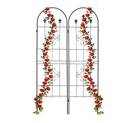 relaxdays Jeu de 2 treillis noirs