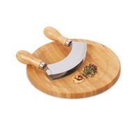 Relaxdays Hachoir berceuse avec planche