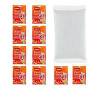 Relaxdays Hand Warmers, Pack Pairs, Air Activated, 10 Hours Warmth, Glove & Pocket Heaters, Disposable Pads, White