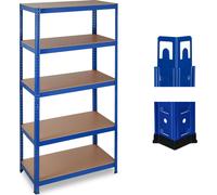 relaxdays heavy duty shelf 10026748_0 blue 90.0 x 45.0 x 180.0 cm