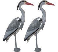 relaxdays Héron Figurine de jardin, set de 2 pièces
