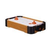 Relaxdays Table Air Hockey Mini avec accessoires – 56 x 31 cm – Brun