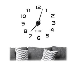 Relaxdays Horloge murale DIY à coller chiffres 3D
