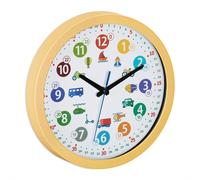 relaxdays Horloge murale pour enfants Véhicules