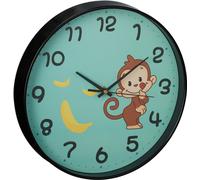 relaxdays Horloge murale singe pour enfants