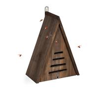 Relaxdays Hôtel à Insectes, à Suspendre dans Le Jardin, en Bois Non traité, pour coccinelles, Marron