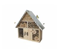 Relaxdays Hôtel à insectes avec toit en métal